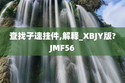 查找子速挂件,解释_XBJY版?JMF56