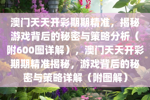 澳门天天开彩期期精准，揭秘游戏背后的秘密与策略分析（附600图详解），澳门天天开彩期期精准揭秘，游戏背后的秘密与策略详解（附图解）