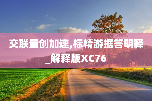 交联量创加速,标精游据答明释_解释版XC76
