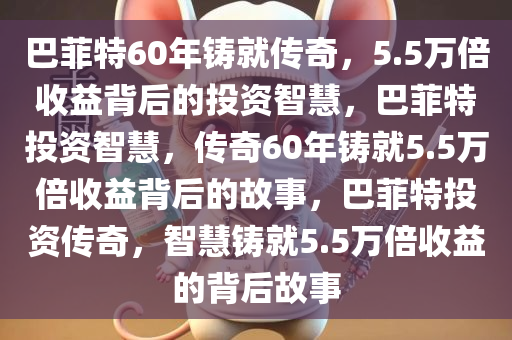 巴菲特60年铸就传奇，5.5万倍收益背后的投资智慧，巴菲特投资智慧，传奇60年铸就5.5万倍收益背后的故事，巴菲特投资传奇，智慧铸就5.5万倍收益的背后故事