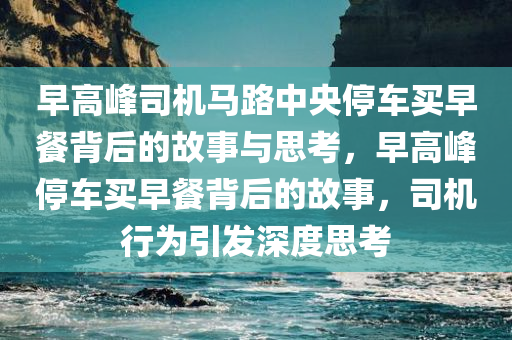 早高峰司机马路中央停车买早餐背后的故事与思考，早高峰停车买早餐背后的故事，司机行为引发深度思考今晚必出三肖2025_2025新澳门精准免费提供·精确判断