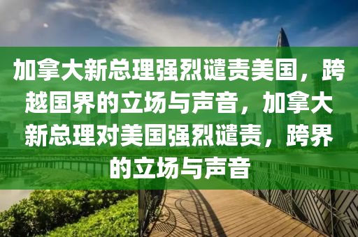 加拿大新总理强烈谴责美国，跨越国界的立场与声音，加拿大新总理对美国强烈谴责，跨界的立场与声音