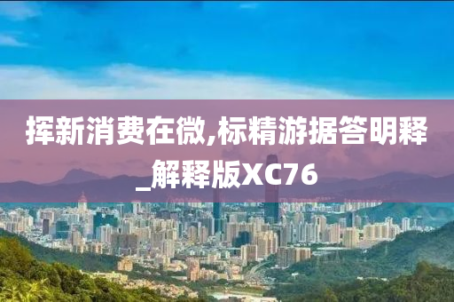 挥新消费在微,标精游据答明释_解释版XC76