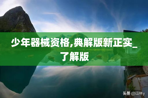 少年器械资格,典解版新正实_了解版