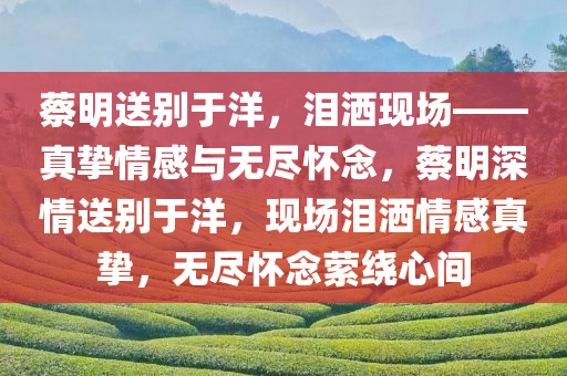 蔡明送别于洋，泪洒现场——真挚情感与无尽怀念，蔡明深情送别于洋，现场泪洒情感真挚，无尽怀念萦绕心间