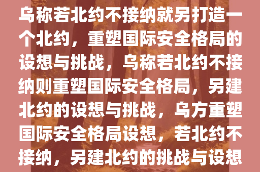 乌称若北约不接纳就另打造一个北约，重塑国际安全格局的设想与挑战，乌称若北约不接纳则重塑国际安全格局，另建北约的设想与挑战，乌方重塑国际安全格局设想，若北约不接纳，另建北约的挑战与设想
