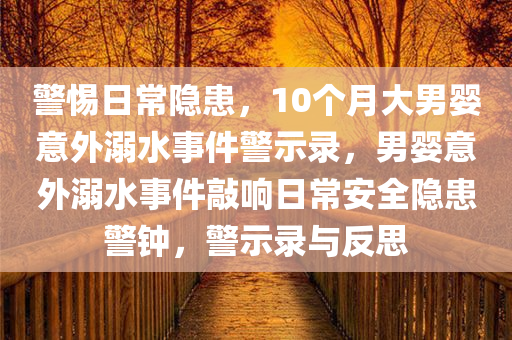 警惕日常隐患，10个月大男婴意外溺水事件警示录，男婴意外溺水事件敲响日常安全隐患警钟，警示录与反思