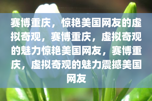 赛博重庆，惊艳美国网友的虚拟奇观，赛博重庆，虚拟奇观的魅力惊艳美国网友，赛博重庆，虚拟奇观的魅力震撼美国网友