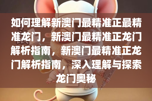 如何理解新澳门最精准正最精准龙门，新澳门最精准正龙门解析指南，新澳门最精准正龙门解析指南，深入理解与探索龙门奥秘