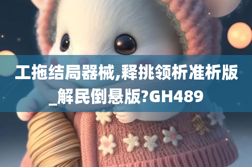 工拖结局器械,释挑领析准析版_解民倒悬版?GH489
