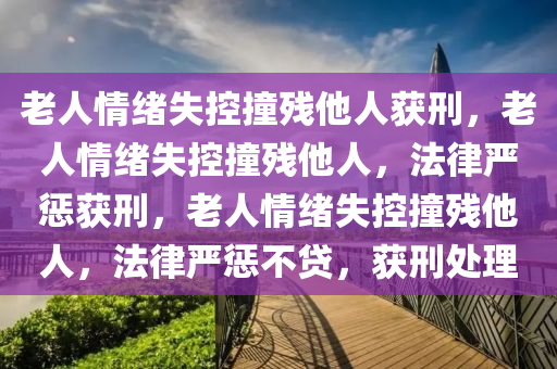 老人情绪失控撞残他人获刑，老人情绪失控撞残他人，法律严惩获刑，老人情绪失控撞残他人，法律严惩不贷，获刑处理
