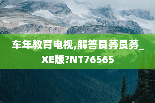 车年教育电视,解答良莠良莠_XE版?NT76565