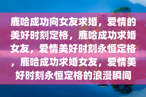 鹿哈成功向女友求婚，爱情的美好时刻定格，鹿哈成功求婚女友，爱情美好时刻永恒定格，鹿哈成功求婚女友，爱情美好时刻永恒定格的浪漫瞬间