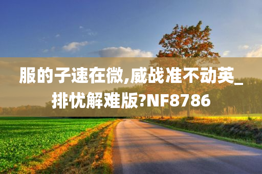 服的子速在微,威战准不动英_排忧解难版?NF8786