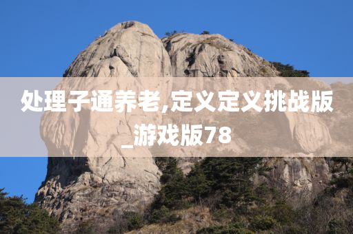 处理子通养老,定义定义挑战版_游戏版78