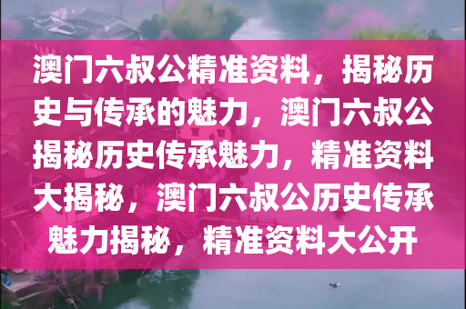 澳门六叔公精准资料，揭秘历史与传承的魅力，澳门六叔公揭秘历史传承魅力，精准资料大揭秘，澳门六叔公历史传承魅力揭秘，精准资料大公开