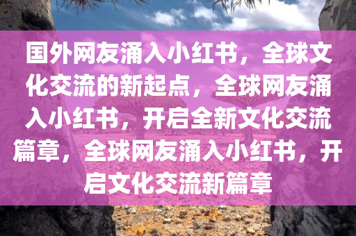 国外网友涌入小红书，全球文化交流的新起点，全球网友涌入小红书，开启全新文化交流篇章，全球网友涌入小红书，开启文化交流新篇章