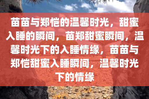 苗苗与郑恺的温馨时光，甜蜜入睡的瞬间，苗郑甜蜜瞬间，温馨时光下的入睡情缘，今晚必出三肖2025_2025新澳门精准免费提供·精确判断苗苗与郑恺甜蜜入睡瞬间，温馨时光下的情缘