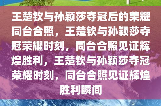 王楚钦与孙颖莎夺冠后今晚必出三肖2025_2025新澳门精准免费提供·精确判断的荣耀同台合照，王楚钦与孙颖莎夺冠荣耀时刻，同台合照见证辉煌胜利，王楚钦与孙颖莎夺冠荣耀时刻，同台合照见证辉煌胜利瞬间