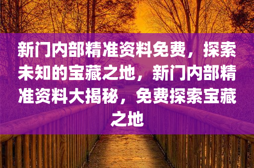 新门内部精准资料免费，探索未知的宝藏之地，新门内部精准资料大揭秘，免费探索宝藏之地，新门内部精准资料大揭秘，免费探索未知宝藏之地