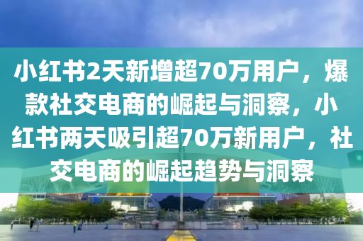 小红书2天新增超70万用户，爆款社交电商的崛起与洞察，小红书两天吸引超70万新用户，社交电商的崛起趋势与洞察，小红书两天吸引超70万新用户，社交电商的崛起趋势深度洞察