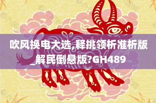 吹风换电大选,释挑领析准析版_解民倒悬版?GH489