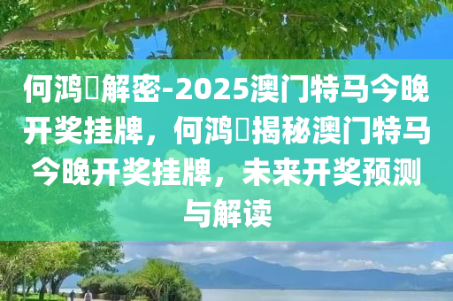何鸿燊解密-2025澳门特马今晚开奖挂牌，何鸿燊揭秘澳门特马今晚开奖挂牌，未来开奖预测与解读，何鸿燊解读澳门特马未来开奖趋势，揭秘今晚开奖挂牌预测与解读