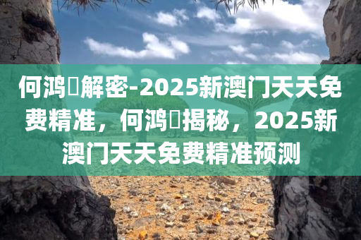 何鸿燊解密-2025新澳门天天免费精准，何鸿燊揭秘，2025新澳门天天免费精准预测，何鸿燊揭秘，2025新澳门天天免费精准预测独家解密