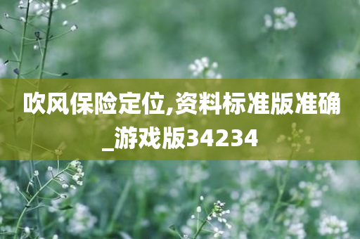吹风保险定位,资料标准版准确_游戏版34234