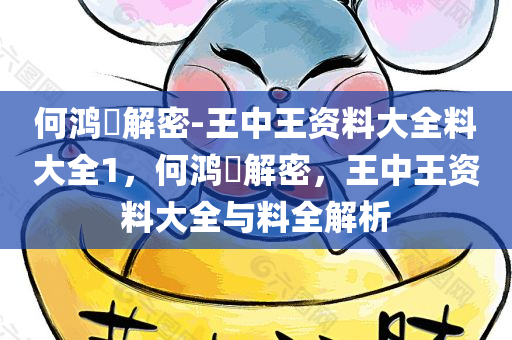 何鸿燊解密-王中王资料大全料大全1，何鸿燊解密，王中王资料大全与料全解析