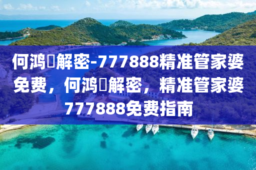 何鸿燊解密-777888精准管家婆免费，何鸿燊解密，精准管家婆777888免费指南