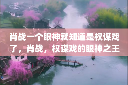 肖战一个眼神就知道是权谋戏了，肖战，权谋戏的眼神之王，肖战，权谋戏的眼神之王，一眼识天下