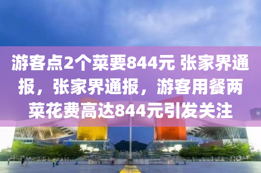 游客点2个菜要844元 张家界通报，张家界通报，游客用餐两菜花费高达844元引发关注，张家界通报，游客用餐两菜竟花费高达844元！
