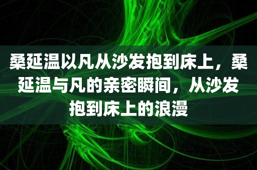 桑延温以凡从沙发抱到床上，桑延温与凡的亲密瞬间，从沙发抱到床上的浪漫，沙发到床，桑延温与凡的亲密浪漫瞬间