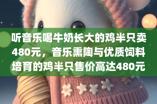 听音乐喝牛奶长大的鸡半只卖480元，音乐熏陶与优质饲料培育的鸡半只售价高达480元，音乐熏陶与优质饲料培育的鸡半只售价昂贵，480元的高端鸡体验