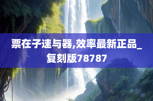 票在子速与器,效率最新正品_复刻版78787