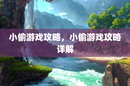 小偷游戏攻略，小偷游戏攻略详解