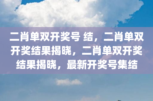 二肖单双开奖号 结，二肖单双开奖结果揭晓，二肖单双开奖结果揭晓，最新开奖号集结