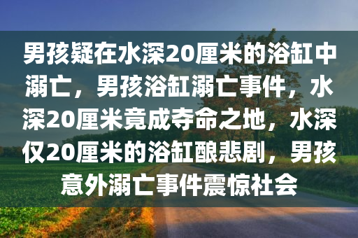 男孩疑在水深20厘米的浴缸中溺亡，男孩浴缸溺亡事件，水深20厘米竟成夺命之地，水深仅20厘米的浴缸酿悲剧，男孩意外溺亡事件震惊社会