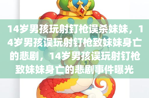 14岁男孩玩射钉枪误杀妹妹，14岁男孩误玩射钉枪致妹妹身亡的悲剧，14岁男孩误玩射钉枪致妹妹身亡的悲剧事件曝光