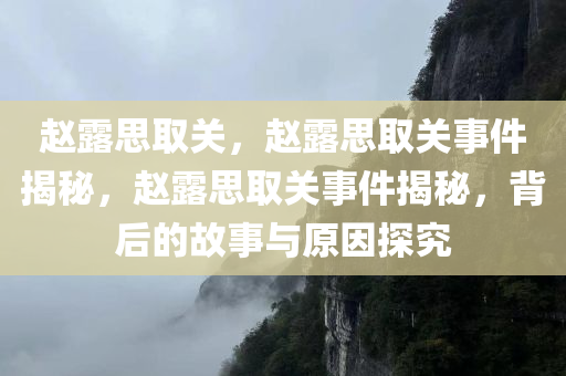 赵露思取关，赵露思取关事件揭秘，赵露思取关事件揭秘，背后的故事与原因探究