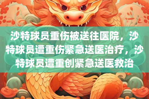 沙特球员重伤被送往医院，沙特球员遭重伤紧急送医治疗，沙特球员遭重创紧急送医救治