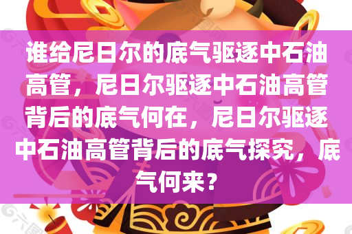 谁给尼日尔的底气驱逐中石油高管，尼日尔驱逐中石油高管背后的底气何在，尼日尔驱逐中石油高管背后的底气探究，底气何来？