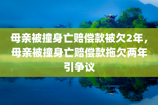 母亲被撞身亡赔偿款被欠2年，母亲被撞身亡赔偿款拖欠两年引争议，母亲被撞身亡赔偿款拖欠两年引纷争
