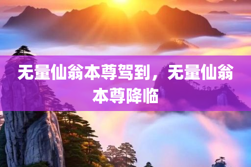 无量仙翁本尊驾到，无量仙翁本尊降临