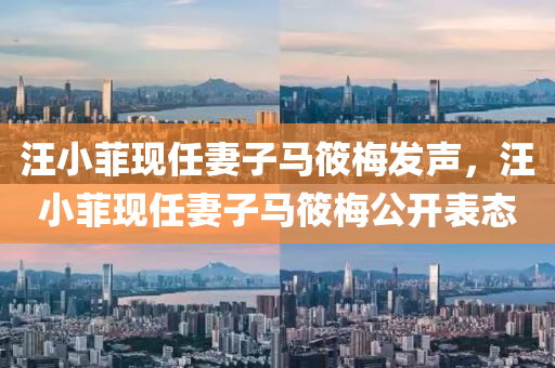 汪小菲现任妻子马筱梅发声，汪小菲现任妻子马筱梅公开表态，汪小菲现任妻子马筱梅公开表态，坚定发声