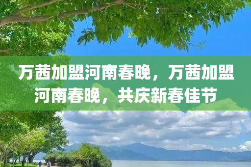 万茜加盟河南春晚，万茜加盟河南春晚，共庆新春佳节