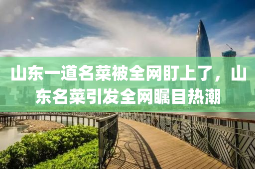 山东一道名菜被全网盯上了，山东名菜引发全网瞩目热潮，山东名菜引爆全网瞩目热潮