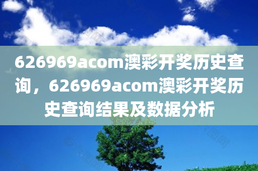 626969acom澳彩开奖历史查询，626969acom澳彩开奖历史查询结果及数据分析