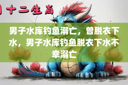 男子水库钓鱼溺亡，曾脱衣下水，男子水库钓鱼脱衣下水不幸溺亡